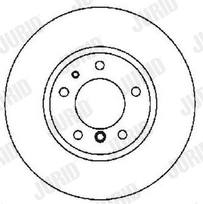 Тормозной диск JURID 561554J для FIAT PALIO