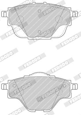 BREMSBELAGSATZ SCHEIBENBREMSE FERODO FDB4766 3