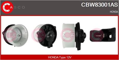 CASCO CBW83001AS Вентилятор салона  для HONDA INSIGHT (Хонда Инсигхт)