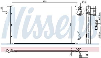 CONDENSATOR CLIMATIZARE NISSENS 94873 5