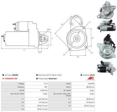 STARTER AS-PL S5549S 4