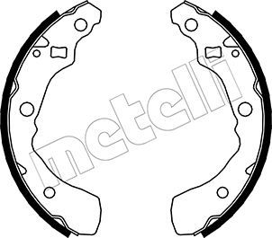 Комплект тормозных колодок METELLI 53-0041 для DAIHATSU YRV