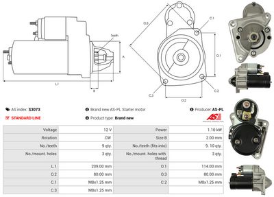 STARTER AS-PL S3073 4