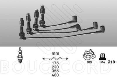 Комплект проводов зажигания EFI AUTOMOTIVE 5101 для DAEWOO BROUGHAM