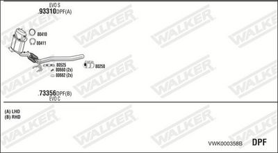 SISTEM DE ESAPAMENT WALKER VWK000358B