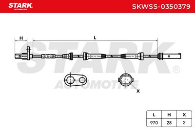 датчик, обороти на колелото STARK SKWSS-0350379
