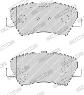 BREMSBELAGSATZ SCHEIBENBREMSE FERODO FDB4613 2