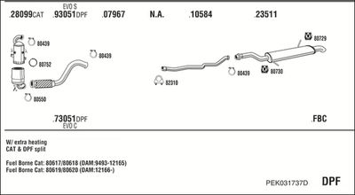 SISTEM DE ESAPAMENT WALKER PEK031737D