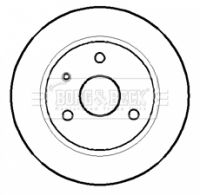 спирачен диск BORG & BECK BBD4058