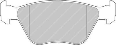Sada brzdových destiček, kotoučová brzda FERODO RACING FDS685
