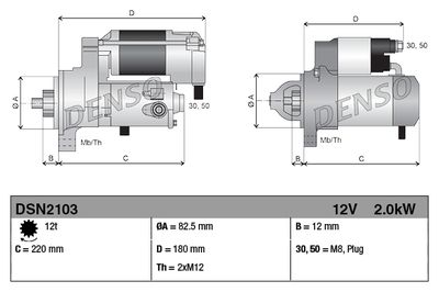 Startmotor DENSO DSN2103