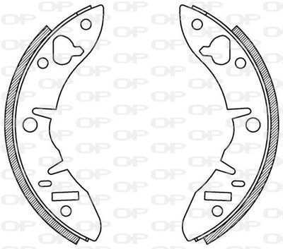 Комплект тормозных колодок OPEN PARTS BSA2123.00 для ROVER 100