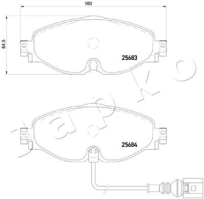 Brake Pad Set, disc brake 500907