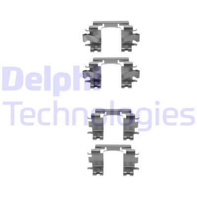 Комплектующие, колодки дискового тормоза DELPHI LX0298 для HONDA LOGO