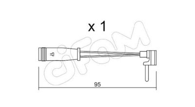 Výstražný kontakt, opotřebení obložení CIFAM SU.129