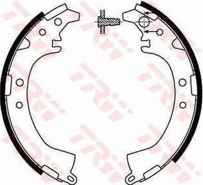 Комплект тормозных колодок TRW GS8649 для DAIHATSU TERIOS