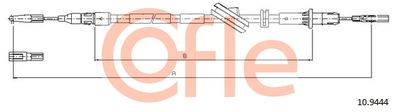Тросик, cтояночный тормоз COFLE 92.10.9444 для SEAT TOLEDO