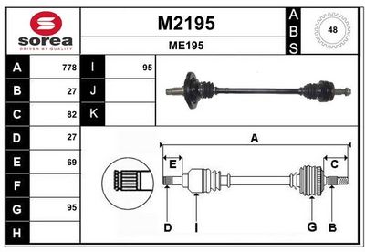 ANTRIEBSWELLE SNRA M2195
