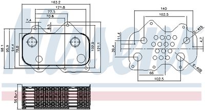 RADIATOR ULEI ULEI MOTOR NISSENS 90712 5