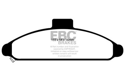 Комплект тормозных колодок, дисковый тормоз EBC Brakes DP919 для HYUNDAI S COUPE
