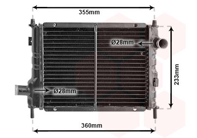 Радиатор, охлаждение двигателя VAN WEZEL 02002133 для ROVER MINI