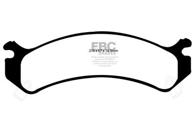 комплект спирачно феродо, дискови спирачки EBC Brakes DP41305R