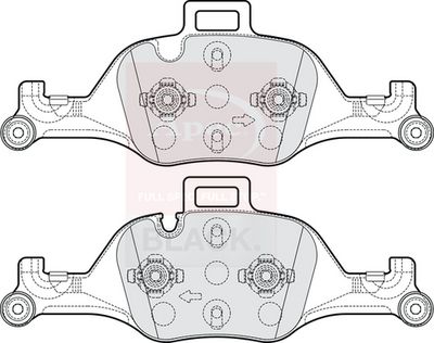 APEC Brake Pad Set, disc brake PAD2187B