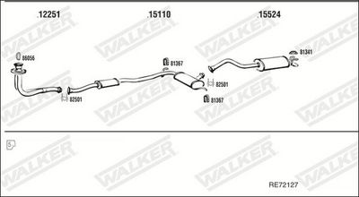 Изпускателна система WALKER RE72127