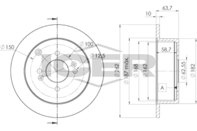 спирачен диск ICER 78BD5102-2