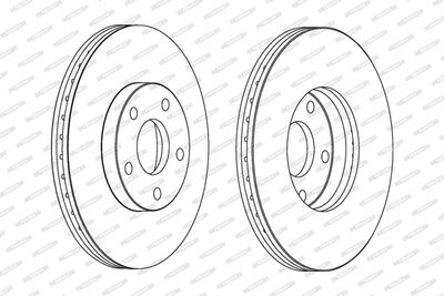 BREMSSCHEIBE FERODO DDF1172C 2