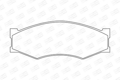 BREMSBELAGSATZ SCHEIBENBREMSE CHAMPION 572312CH 1