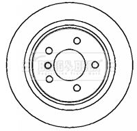 BORG & BECK BBD5715S Тормозные диски  для BMW 3 купе (E36) M3 3.2