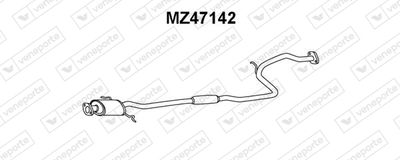 VENEPORTE MZ47142 Глушитель выхлопных газов  для MAZDA 121 I (DA) 1.1