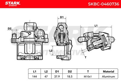 спирачен апарат STARK SKBC-0460736