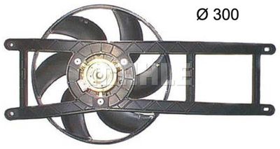 Вентилятор, охлаждение двигателя WILMINK GROUP WG2180744 для FIAT PANDA