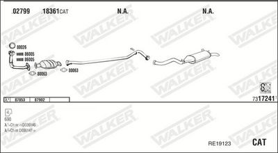 Изпускателна система WALKER RE19123
