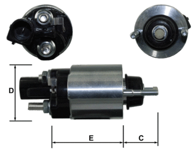 Elektromagnetický spínač, startér GM E9092