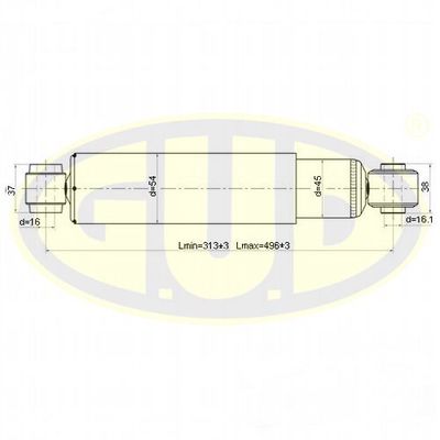 Амортизатор G.U.D. GSA777016 для MITSUBISHI PAJERO