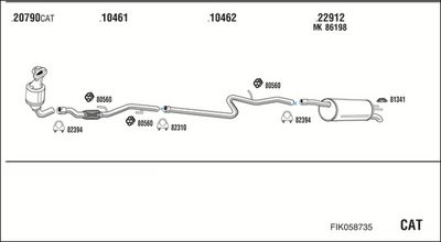 SISTEM DE ESAPAMENT WALKER FIK058735