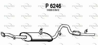 FENNO P6246 Глушитель выхлопных газов  для SUZUKI VITARA Cabrio (ET, TA) 1.6 i 16V (TA02, SE416)