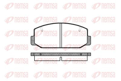 Комплект тормозных колодок, дисковый тормоз REMSA 0075.40 для DAIHATSU CHARMANT