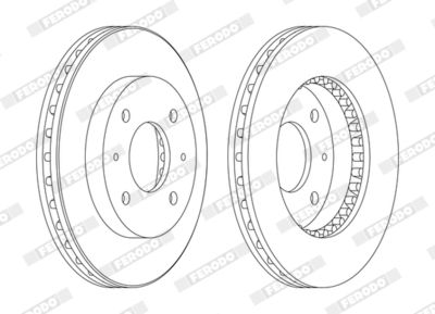 BREMSSCHEIBE FERODO DDF885C 1