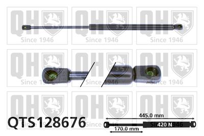 QUINTON-HAZELL QTS128676 Газовий упор багажника для SUZUKI (Сузуки)