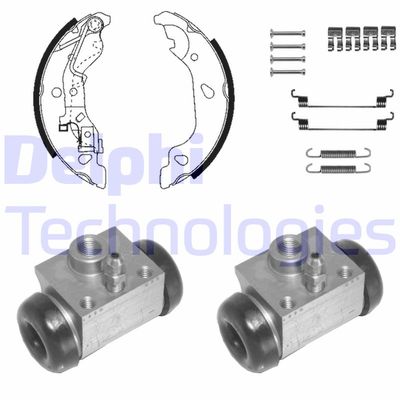 Комплект тормозных колодок DELPHI KP1133 для FIAT GRANDE