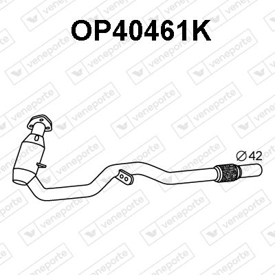 VENEPORTE OP40461K Катализатор для OPEL CORSA B (S93) 1.0 i 12V (F08, F68, M68)