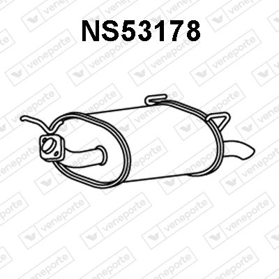 VENEPORTE NS53178 Глушитель выхлопных газов  для NISSAN PRIMERA Hatchback (P11) 2.0 16V