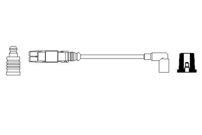 Провод зажигания BOSCH 0 356 912 998 для VW BORA