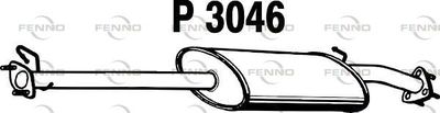 FENNO P3046 Глушитель выхлопных газов  для LAND ROVER DEFENDER Pick Up (L316) 2.4 Td4 4x4 (L317)