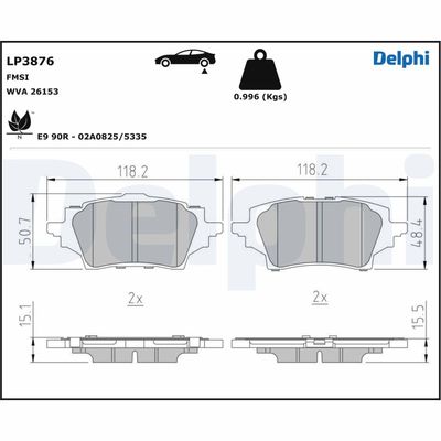 SET PLACUTE FRANA FRANA DISC DELPHI LP3876