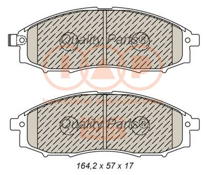 Комплект тормозных колодок, дисковый тормоз IAP QUALITY PARTS 704-13044 для NISSAN PICK UP